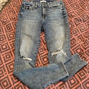 Good American ripped jeans